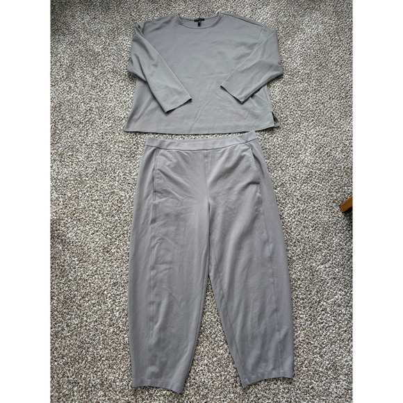 Eileen Fisher Pants - NEW Eileen Fisher Tencel Blend 2-Piece Lounge Set Gray 2 Piece Matching Set